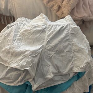 Lululemon Athletica White Athletic Shorts
